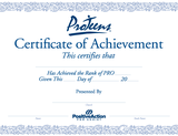 ProTeens Certificate of Achievement
